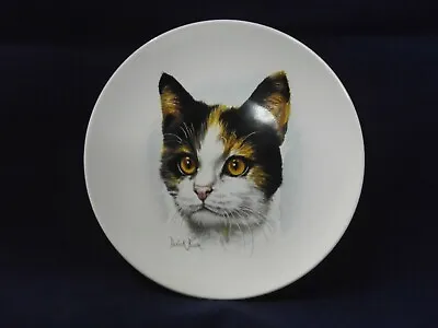 £5.95 • Buy POOLE POTTERY Decorative Cat Plate Trinkets 6  / 15cm Vintage By Derick Bown