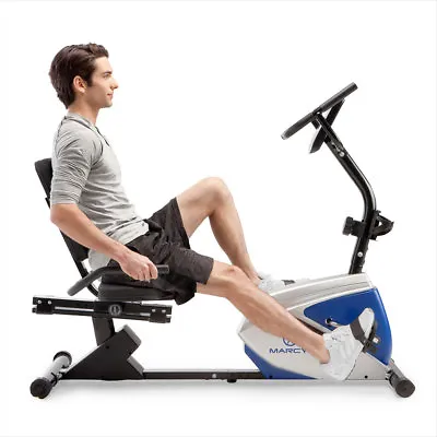 Marcy Magnetic Recumbent Bike Stationary Cardio Exercise Workout Home ME-1019R • $279.99