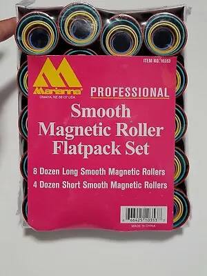 Set Of Magnetic Hair Curlers Smooth Flatpack Set 96 Long 48 Short Brand New • $8.50