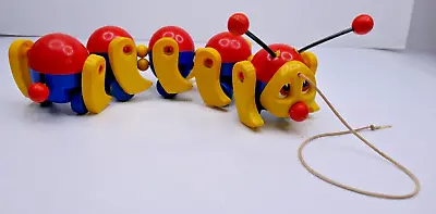 Caterpillar Pull Along Toy Kiddicraft Australian Made Reto Vintage Collectable • $24.99