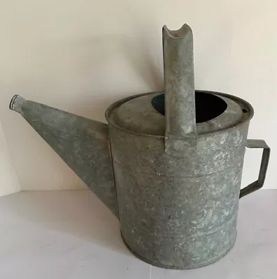 Large Vintage Galvanized Metal Watering Can 15 H • $15