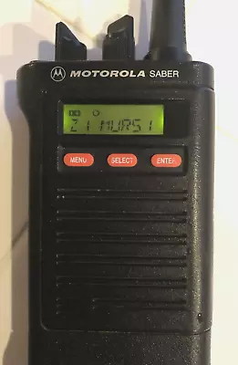 $99.95 • Buy Motorola Saber Model II VHF 148-174 MHz H43QXJ7139CN  FREE EXPIDETED SHIPPING!