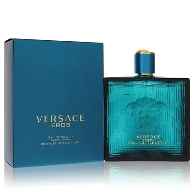 Versace Eros Cologne By Versace EDT EDP 0.17 1 1.7 3.4 6.8 8.4 Oz Men New • $145.95