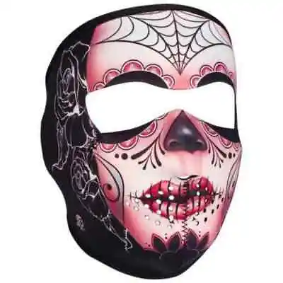 Zan Headgear Sugar Skull Full Face Neoprene Mask Motorcycle Snowboarding Ski   • $14.99