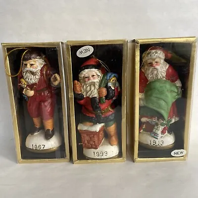 Lot Of 3 Memories Of Santa 1867 1899 1913 Ornament - W/ Box & Insert. Christmas • $33