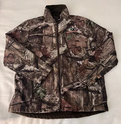 MOSSY OAK Break Up Infinity Camo Full Zip Up Softshell Jacket XL 46-48 WORN 1x • $30