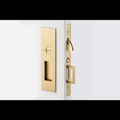 Emtek 2155US4 Narrow Modern Rectangular Privacy Pocket Door Mortise Lock 1 3/8 • $120