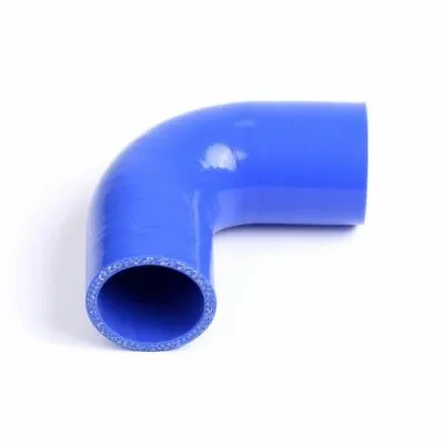 Blue 4-Ply Reinforced 90 Degree Elbow 2.5  Silicone Radiator Coupler Hose • $8.99