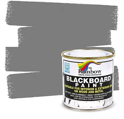 Chalkboard Blackboard Paint - Grey 8.5oz - Brush On Wood Or Any Surface - Matte • $22.99