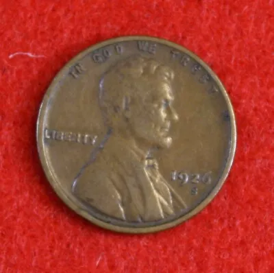 1926-S Lincoln Wheat Cent Penny Circulated Coin LW2452 • $12.95