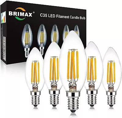 E14 LED Candle Light Bulbs 4W 6W Dimmable Energy Saving Bulb 2700K Warm White AU • $34.99