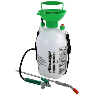 5L Garden Pressure Sprayer – Portable Hand Pump Chemical Weed Spray Bottle  • £13.95