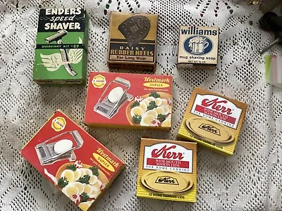 Vintage Lot Of 7 Boxes From The 1950’s & 60's Country Store Display Shelf • $29
