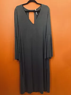 Free People A Fine Romance Midi Dress Size Medium Witchy Sexy Boho Cut Out EUC • $44.95