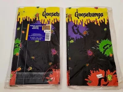 2 GOOSEBUMPS Vintage  Paper Tablecloth/Cover Hallmark B-day Party Halloween NWT • $15