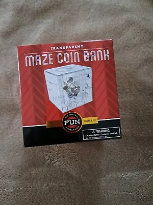 Money Maze Coin Box Puzzle Gift Prize Saving Bank Coin Bank Money Geek Gadgets • $16.77