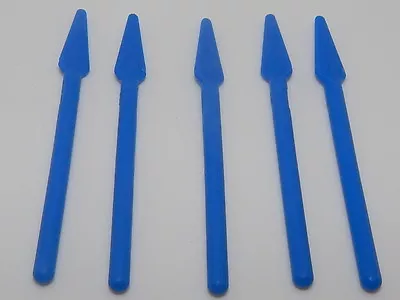 Lego Lot Of 5 Rubber Blue  Minifig Weapon Pike / Spear W#9 • $2.52