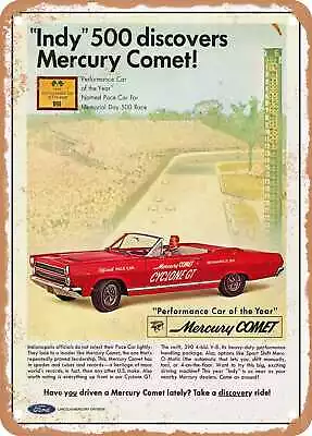 METAL SIGN - 1966 Mercury Comet Cyclone GT Indy 500 Pace Car 2 Vintage Ad • $25.46