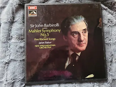 JOHN BARBIROLLI MAHLER SYMPHONY No 5 JANET BAKER ASD 2518/9 • £34.99