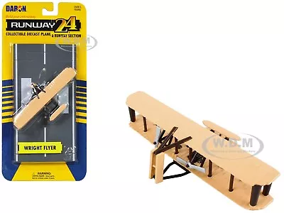 Wright Flyer Biplane Aircraft Beige Diecast Model By Runway24 Rw240 • $7.99