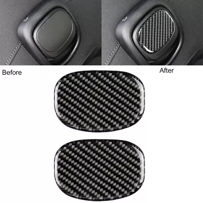 2Pcs Fit For Mini Cooper F55 F56 Carbon Fiber Interior Seat Handle Sticker Cover • $9.80