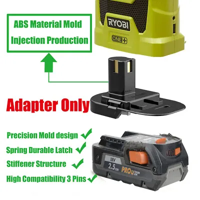1x Adapter Upgrade For Ryobi 18v Tools To AEG 18v Li-Ion Battery - Adapter Only • $31.89