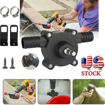 $8.69 • Buy Hand Electric Drill Drive Self Priming Pump Home Oil Fluid Water Transfer Pumps