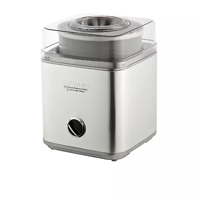 Cuisinart Ice Cream & Frozen Yoghurt Maker 2L Brushed Stainless Steel • $149.95