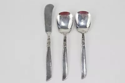 Oneida Community South Seas Silverplate (2) Sugar Spoons And Master Butter Knife • $12.99