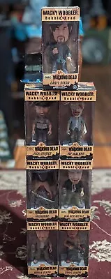 AMC The Walking Dead Funko Wacky Wobbler Bobble Heads Lot Of 7!!! • $75