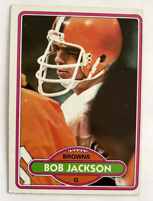 1980 Topps Football #398 Bob Jackson - Cleveland Browns • $1.19