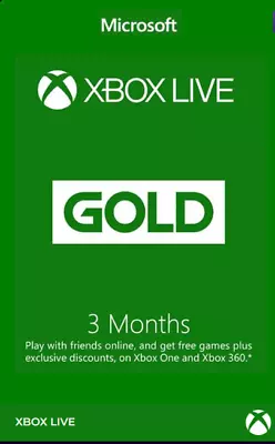 Xbox LIVE 3 Month Game Pass Gold Membership. !!!CODE SENT DIGITAL!!! (dead DESC) • $25