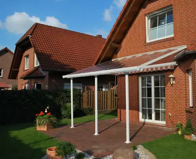 Patio Cover Canopia Feria 3 Veranda Patio Cover In White 3 X 4.25m • £1169.99