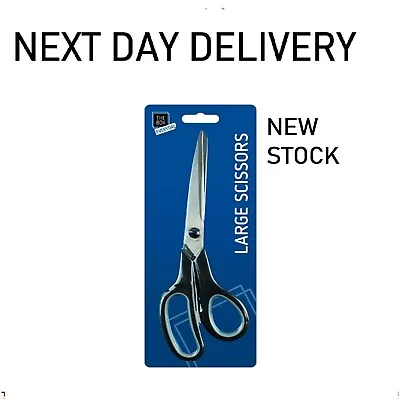 Large Scissors Steel Hobby Tailors Craft ART Home Office Kitchen Garden Cutting • £2.75