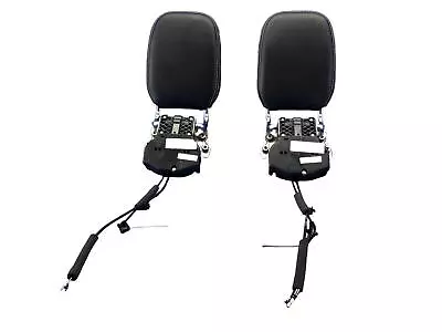 2020-2023 Ford Explorer Oem Rear 3rd Row Left Right Black Vinyl Headrest Set • $89.04