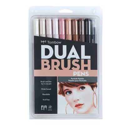 $47.50 • Buy Tombow ABT Dual Brush Pen - 10 Color Set - Portrait 