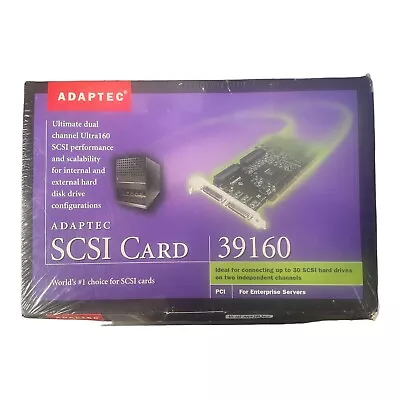 ADAPTEC SCSI Card 39160 Ultra 160 PCI For Enterprise Servers ASC-39160 KIT • $55