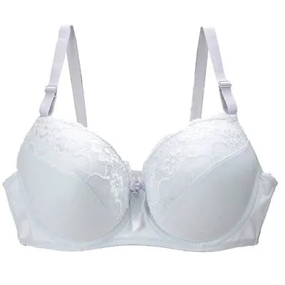 UK Ladies Underwear Sexy Lace Floral Bra Padded Multiway Strapless Push Up Bra • £9.48