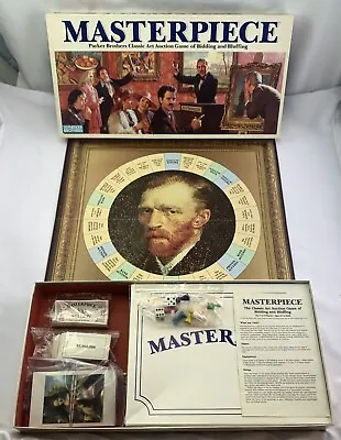 1987 Masterpiece Game Art Auction Game By Parker Brothers Complete Great Cond • £86.85
