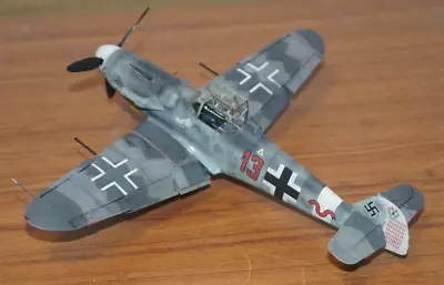 Trevs Models EDUARD Messerschmitt Bf 109G-6 1/48 Built And Weathered • £19.99