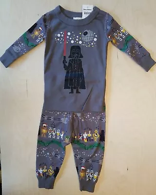 Nwt Hanna Andersson Star Wars Darth Vader Carolers Pajamas 70 6-12m $50 • $19.99