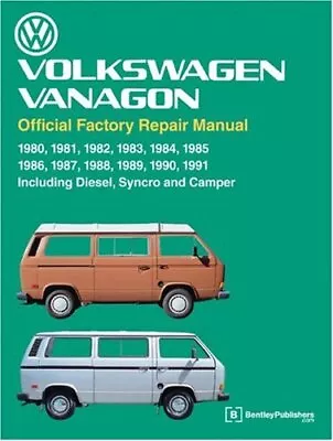 VOLKSWAGEN VANAGON OFFICIAL FACTORY REPAIR MANUAL By Not Available • $172.75