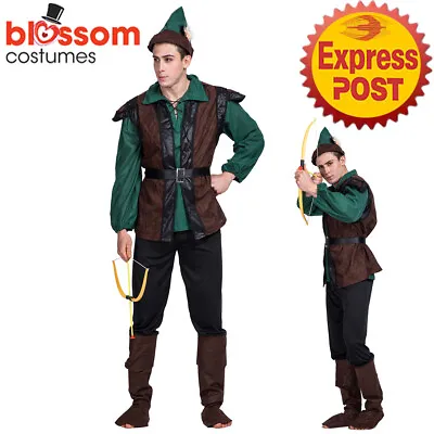 EY153 Archer Robin Hood Storybook Huntsman Snow White Medieval Book Week Costume • $30.15