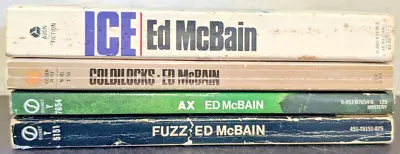 Ed McBain 87th Precinct 4 Paperback Book Lot Vintage Mystery Free Shipping Fuzz • $14.24