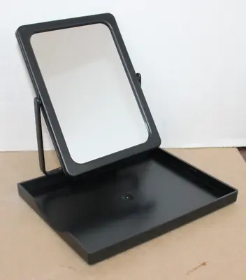 Mary Kay Black Folding Make-Up Travel Mirror With Tray Approx 5” X 7” • $8.49