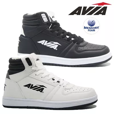 Mens Memory Foam Hi Top Running Basketball Walking Ankle Sports Shoes Trainers • £16.95