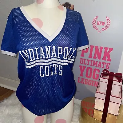 *RARE VICTORIA'S SECRET  PINK COLTS NFL Football Collection Jersey S • $98