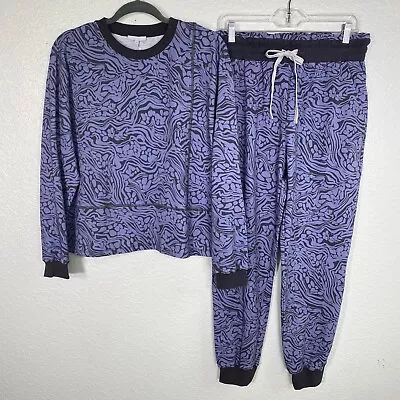 $142.49 • Buy Johnny Was Calme Jogger Set Womens Medium Pants Sweater Outfit Comfy Cozy NEW