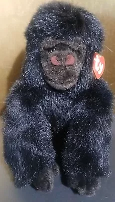 Vintage TY Monkey Plush Baby George Stuffed Animal 11   Black Gorilla Ape Nice • $14.99