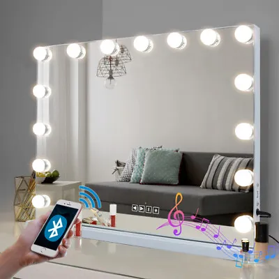 FENCHILIN Bluetooth Hollywood Vanity Mirror With Lights 23x18'' For Makeup Metal • $99.99